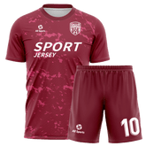 赤い迷彩ユニフォーム サッカー